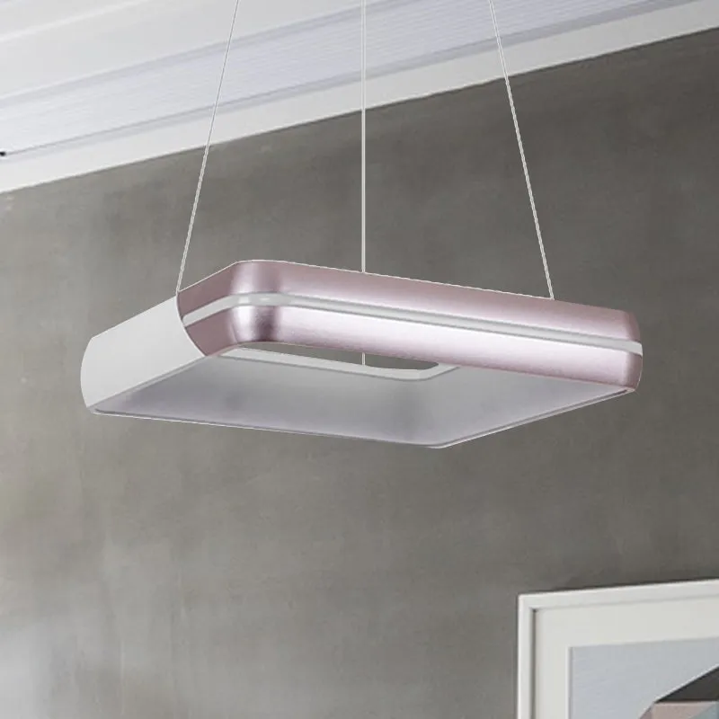 Luminaire suspendu à anneau en or Rose, luminaire LED moderne en métal pour salle à manger, 18 "/19"/21.5 "/30" de large C...
