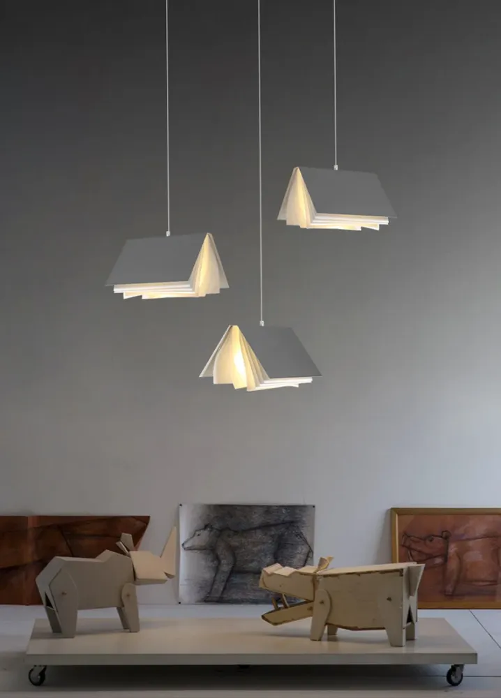 Luminaire suspendu rectangulaire en métal de Style moderne, luminaire suspendu pour salle à manger Clearhalo