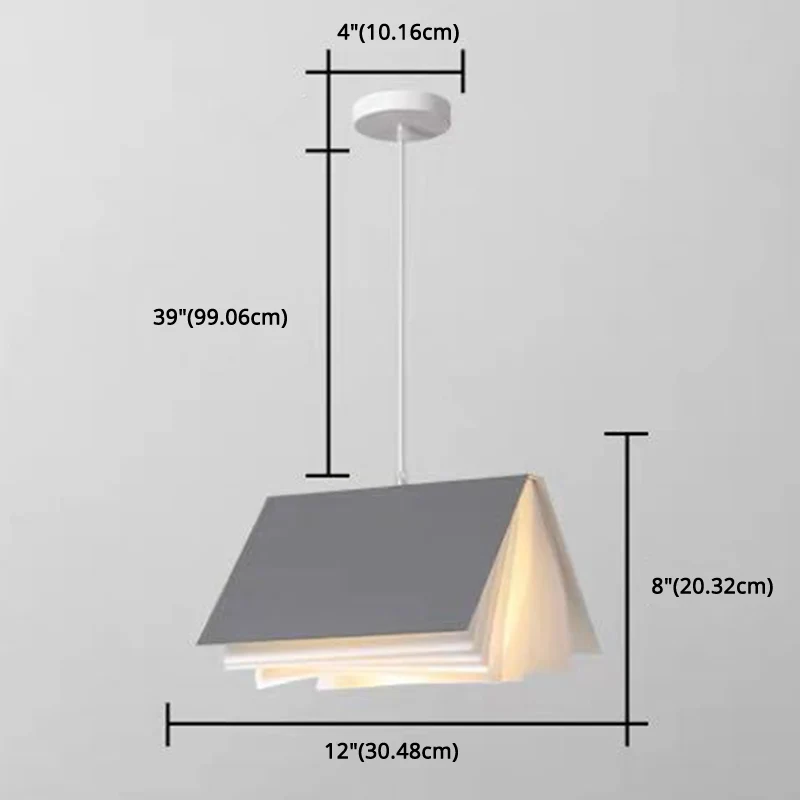 Luminaire suspendu rectangulaire en métal de Style moderne, luminaire suspendu pour salle à manger Clearhalo