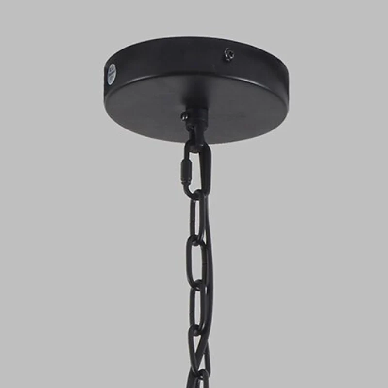 Luminaire suspendu simple noir, cadre en fer simple, Cage à oiseaux, luminaire suspendu Clearhalo