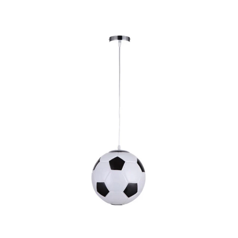 1 lumière Football plafond suspension enfants métallique luminaire suspendu pour chambre d'enfants Clearhalo