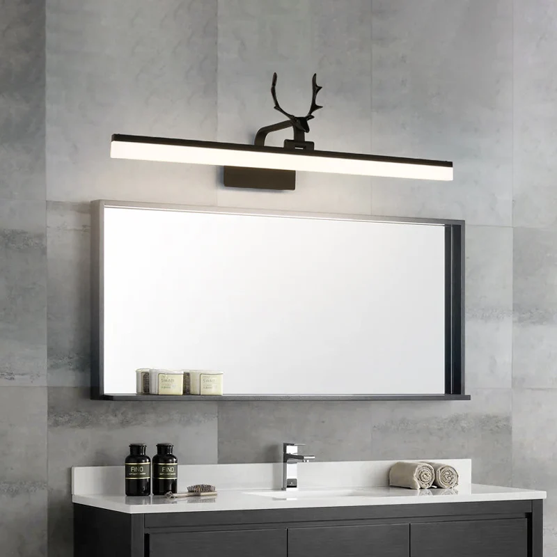 Lumière linéaire de miroir de vanité de LED éclairage d'applique murale réglable en acrylique de Style campagnard Clearhalo