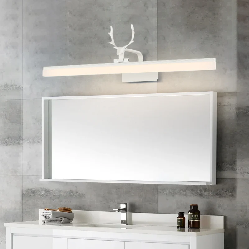 Lumière linéaire de miroir de vanité de LED éclairage d'applique murale réglable en acrylique de Style campagnard Clearhalo