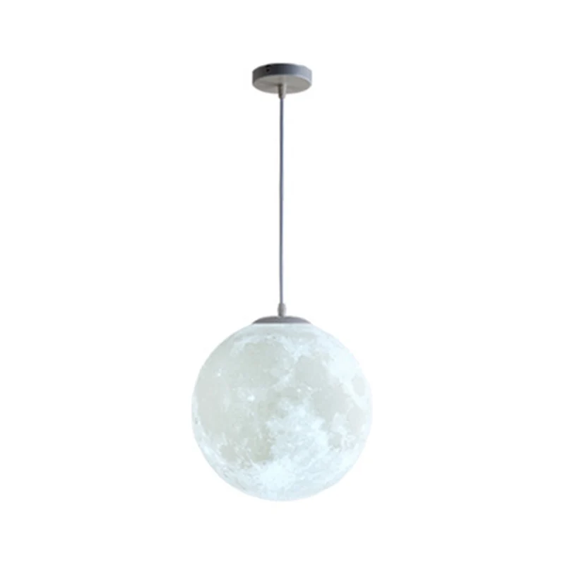 1 lumière lune suspendus luminaires simplicité Style nordique en plastique plafond suspension pour chambre Clearhalo