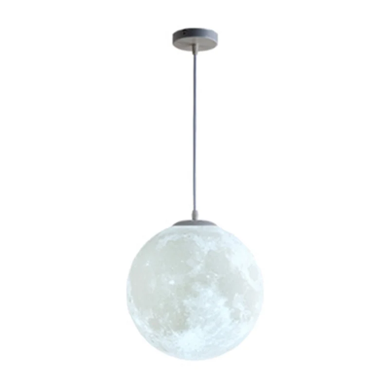 1 lumière lune suspendus luminaires simplicité Style nordique en plastique plafond suspension pour chambre Clearhalo