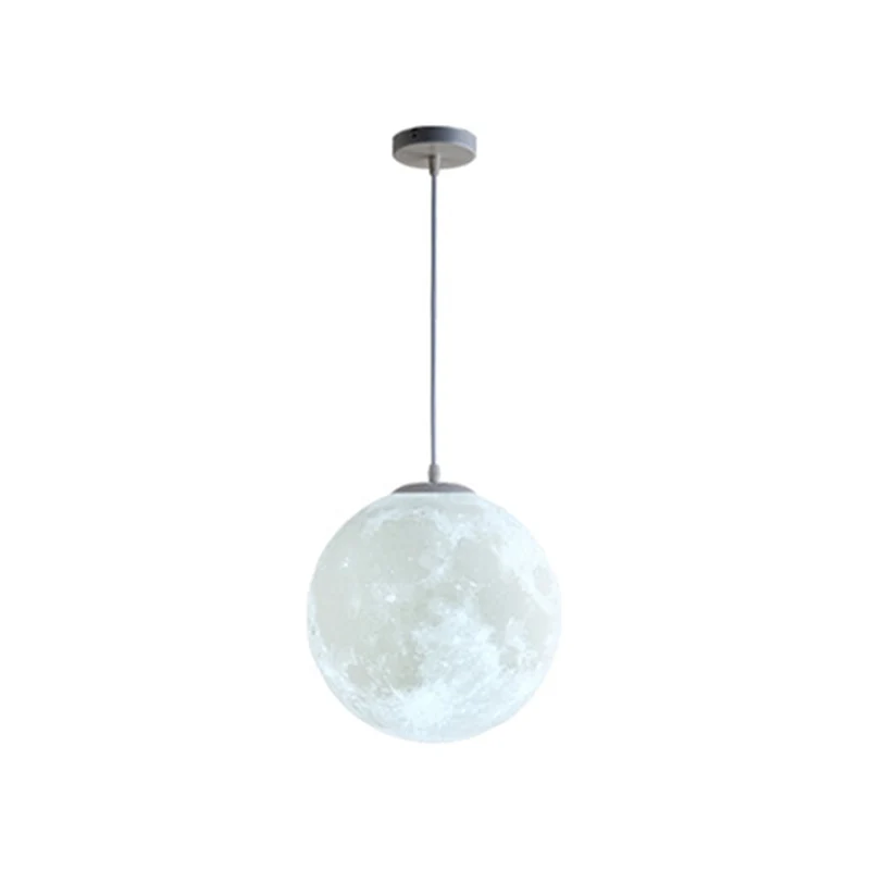 1 lumière lune suspendus luminaires simplicité Style nordique en plastique plafond suspension pour chambre Clearhalo