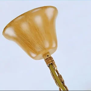 Lustre de campagne Vintage en résine corne de cerf, luminaire décoratif en forme de bougie pour salon, Villa, Restaurant C...