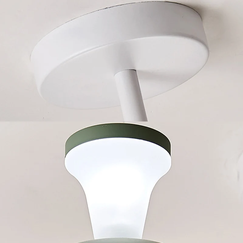 Lustre flocon de neige pour salle de soins infirmiers, avec abat-jour sphérique, pendentif de plafond à 6 têtes en bois Cl...