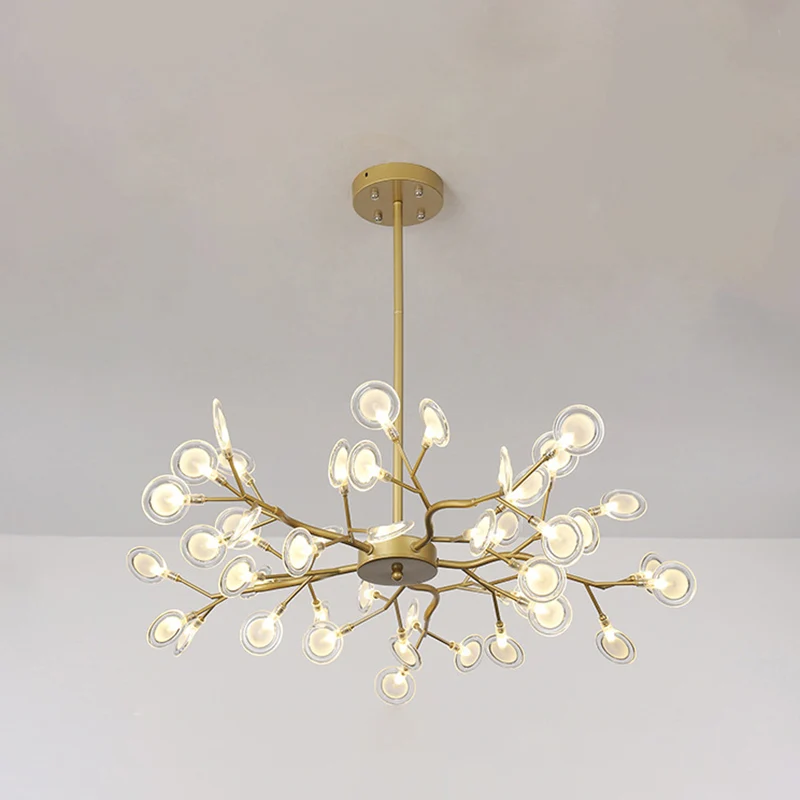 Lustre luciole simpliste suspension acrylique salon LED suspension Clearhalo