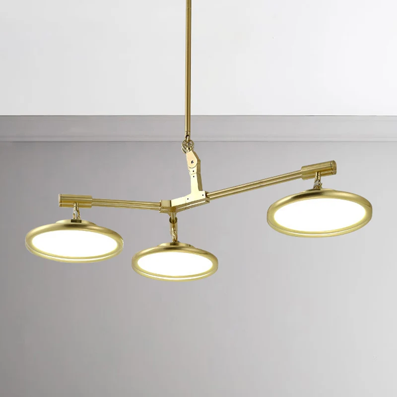Lustre rond en verre contemporain, 3/5/8 lumières, suspension dorée, lumière chaude/blanche Clearhalo