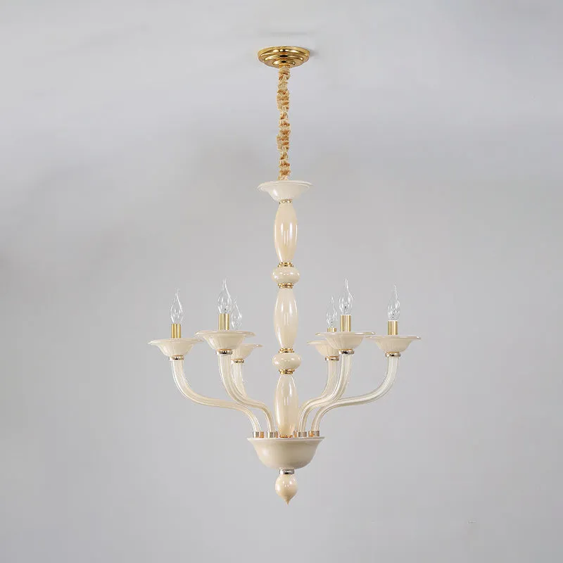 Lustre Starburst en métal, éclairage Vintage, 6/10/11 ampoules, suspension de salon, blanc/vert Clearhalo