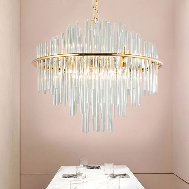 Lustre suspendu en cristal à 4 niveaux, 19.5 "/23.5"/31.5 "de large, plafonnier traditionnel doré à 8/12/16 lumières Clear...