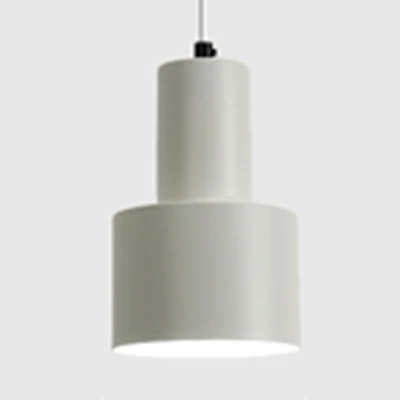 Macaron Loft suspension suspension cylindre 1 tête métallique plafond suspension pour salle de réunion Clearhalo