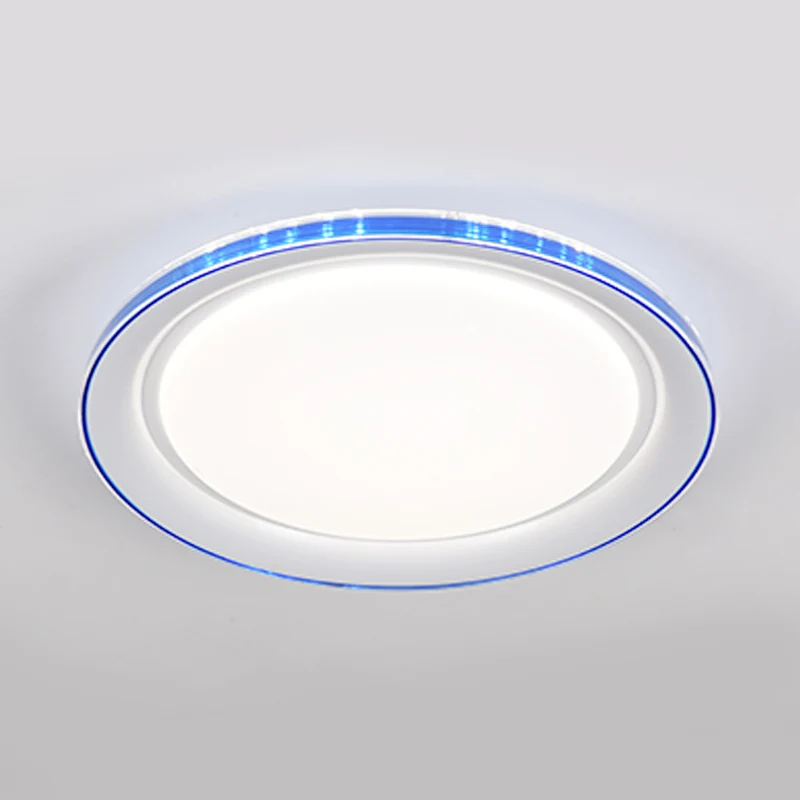Macaron moderne circulaire plafonnier acrylique sous-teinte LED plafonnier pour bureau Clearhalo