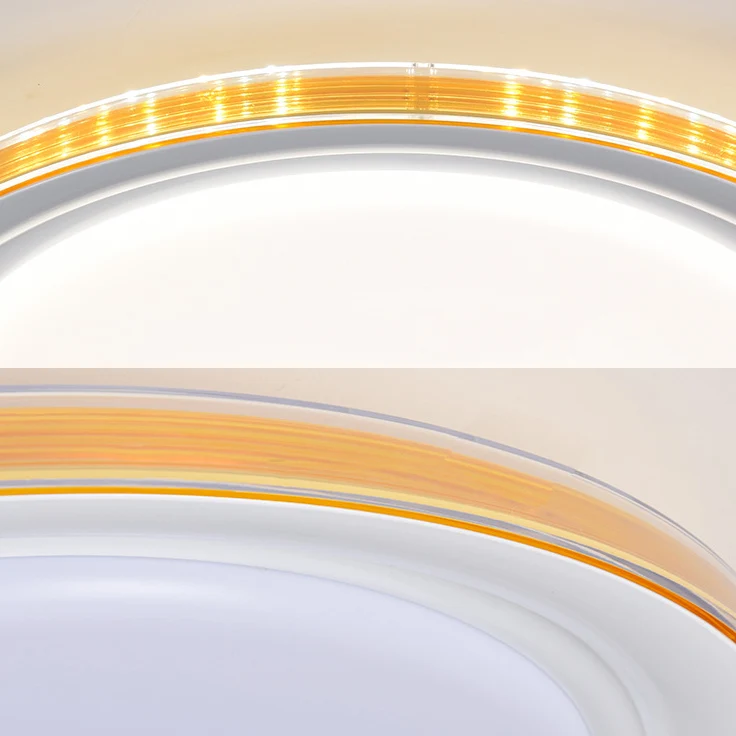 Macaron moderne circulaire plafonnier acrylique sous-teinte LED plafonnier pour bureau Clearhalo