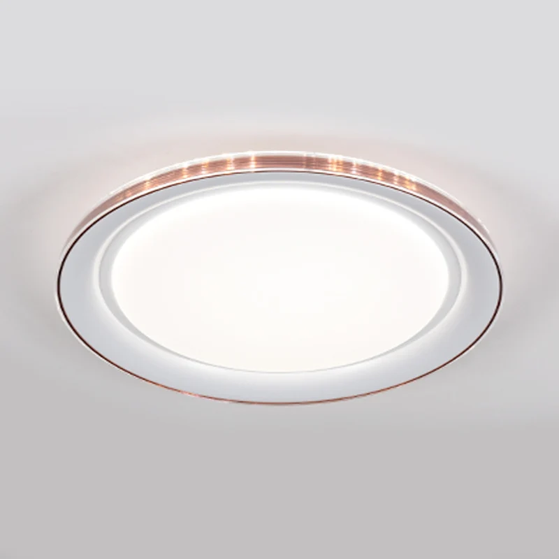 Macaron moderne circulaire plafonnier acrylique sous-teinte LED plafonnier pour bureau Clearhalo