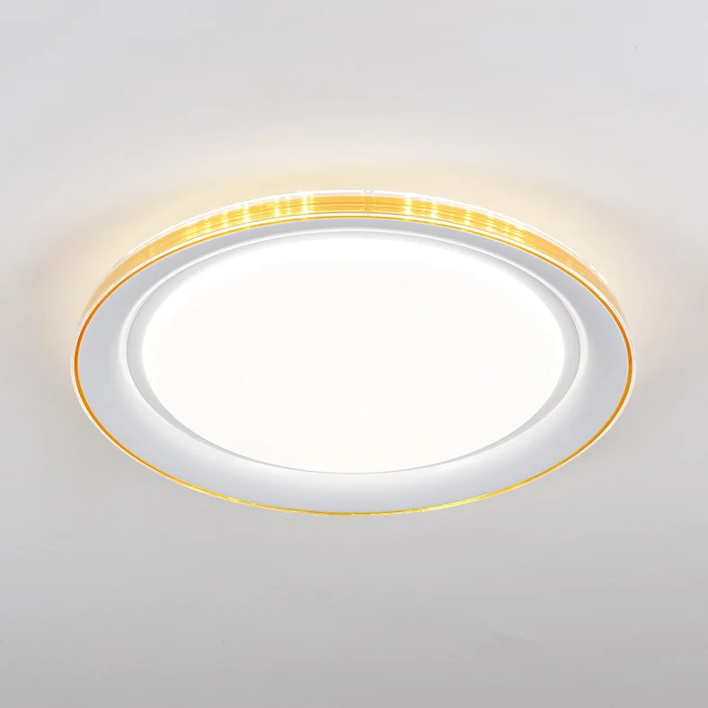 Macaron moderne circulaire plafonnier acrylique sous-teinte LED plafonnier pour bureau Clearhalo