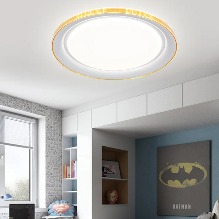 Macaron moderne circulaire plafonnier acrylique sous-teinte LED plafonnier pour bureau Clearhalo