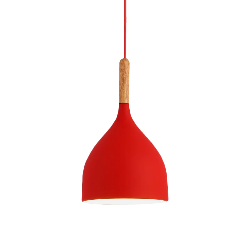 Macaron Raindrop Plafonnier Suspension Aluminium 1 Lumière Salle à Manger Lampe Suspendue Kit en Gris/Rouge/Bleu Clearhalo