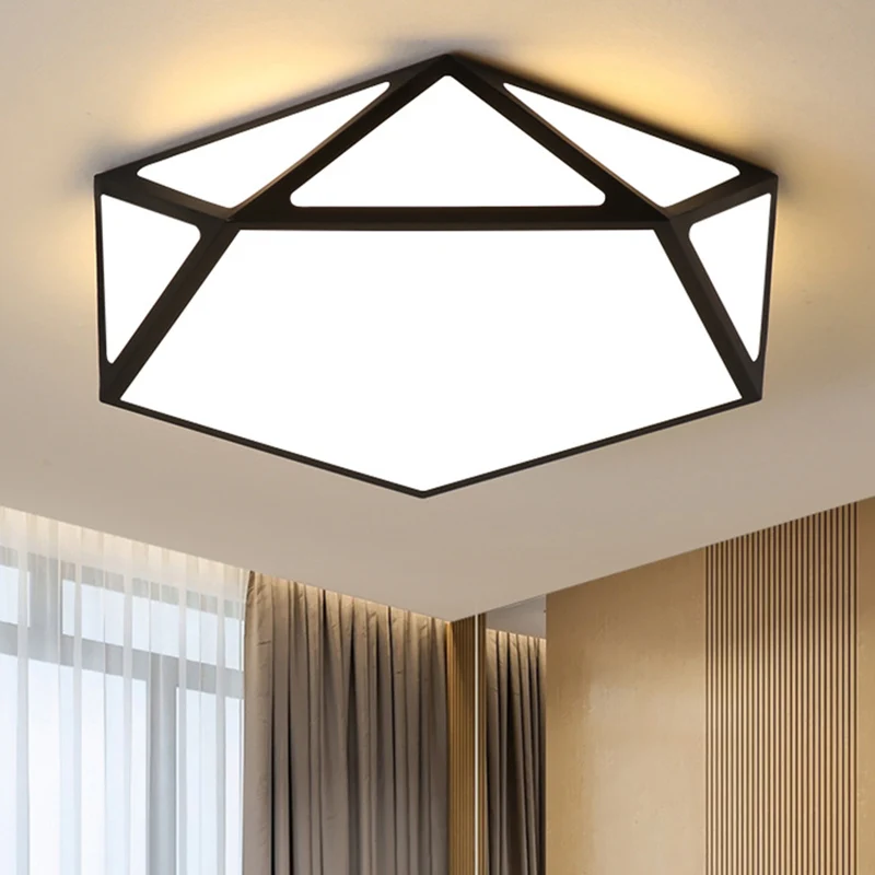 Macaron Style Moderne Luminaire Géométrique Acrylique Plafonniers LED Encastré Lumière pour Couloir Chambre Clearhalo