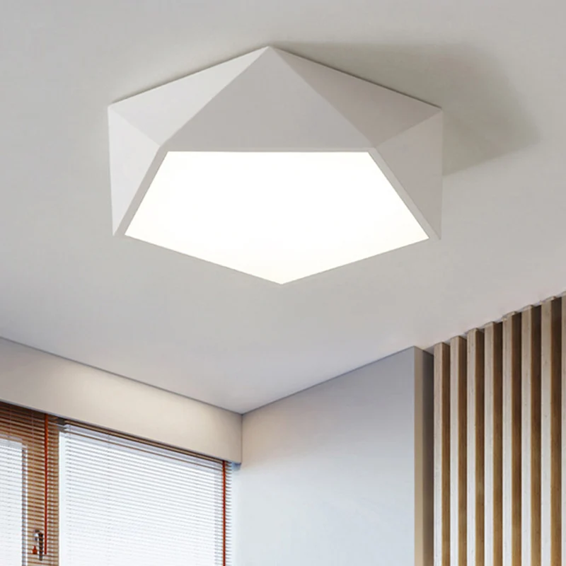 Macaron Style Moderne Luminaire Géométrique Acrylique Plafonniers LED Encastré Lumière pour Couloir Chambre Clearhalo