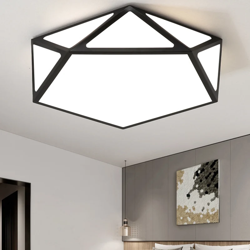 Macaron Style Moderne Luminaire Géométrique Acrylique Plafonniers LED Encastré Lumière pour Couloir Chambre Clearhalo