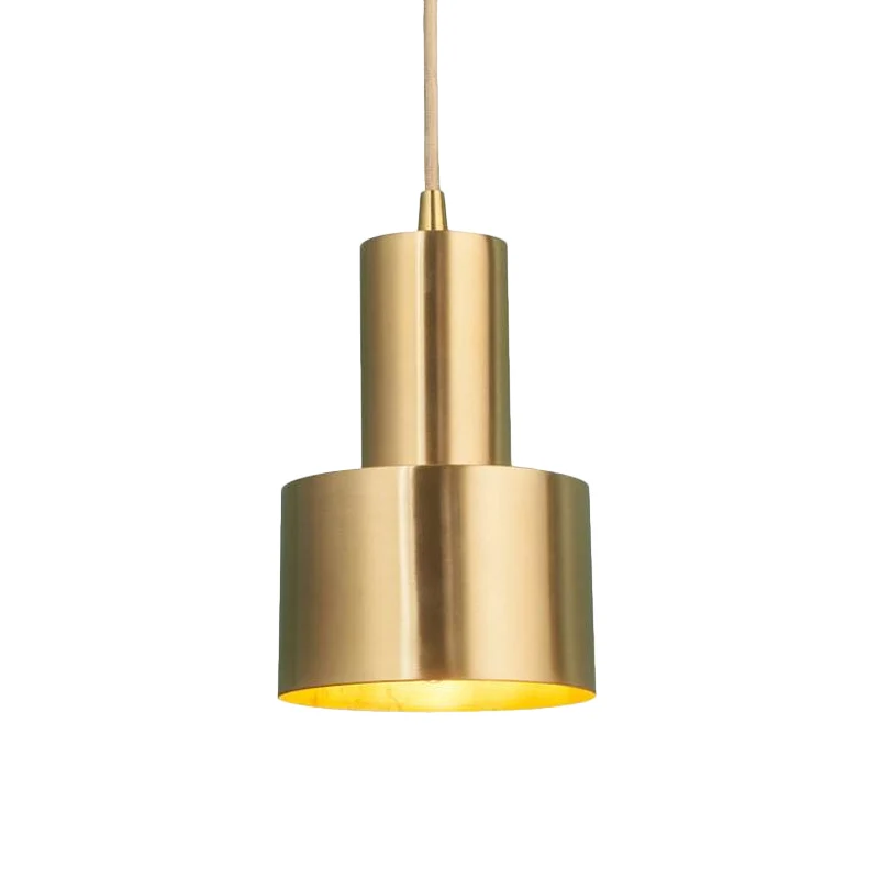Mini grenade fer pendule lumière postmoderne unique finition en laiton luminaire suspendu Clearhalo