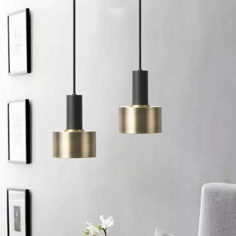 Modernisme Mini suspension métallique simple lumière plafonnier suspendu Clearhalo