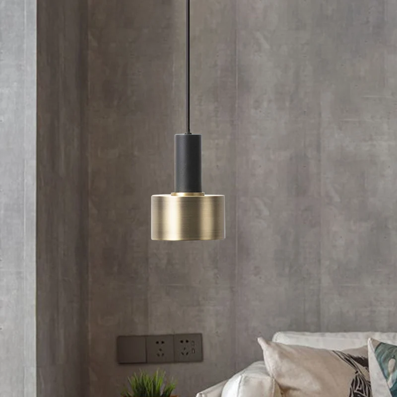 Modernisme Mini suspension métallique simple lumière plafonnier suspendu Clearhalo