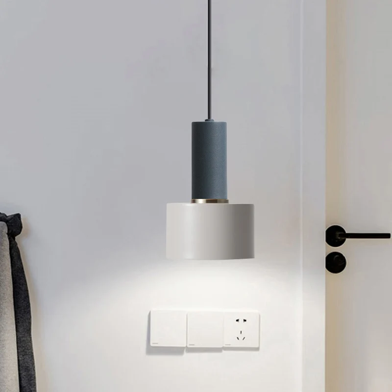 Modernisme Mini suspension métallique simple lumière plafonnier suspendu Clearhalo