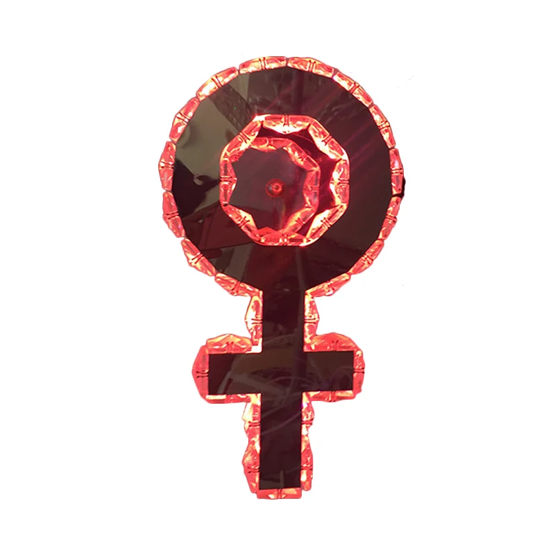 Nickel Girl Logo Éclairage mural de style moderniste en cristal biseauté LED pour chambre à coucher Clearhalo