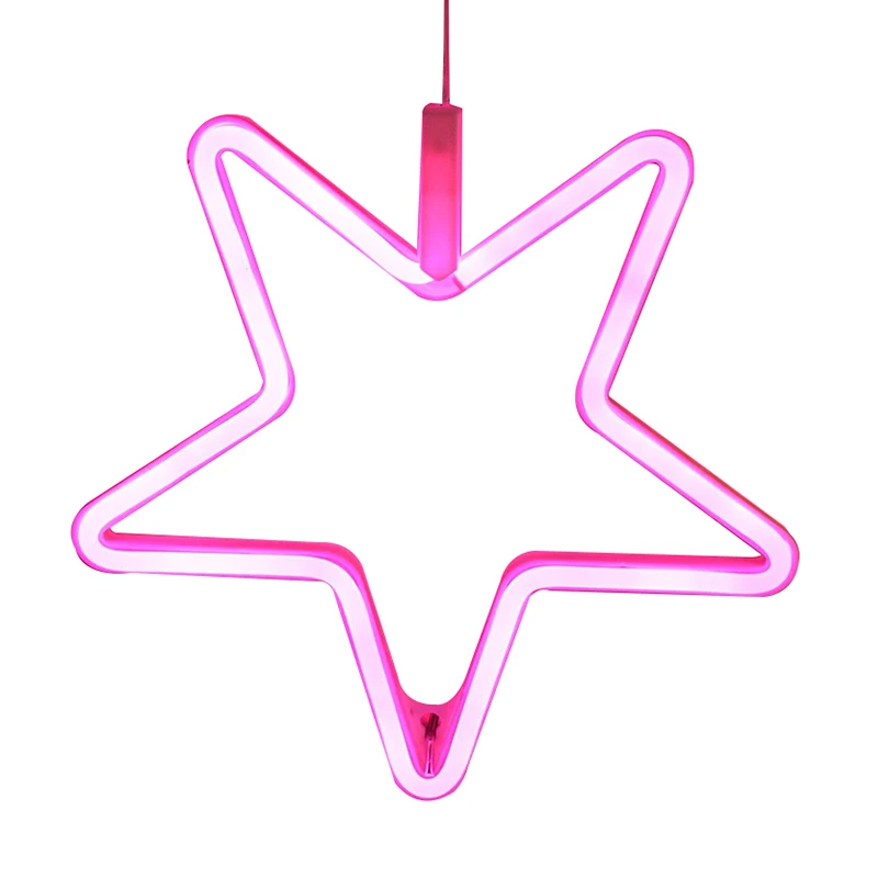 Pentastar – veilleuse en plastique moderniste LED, éclairage mural blanc pour chambre d'enfant Clearhalo