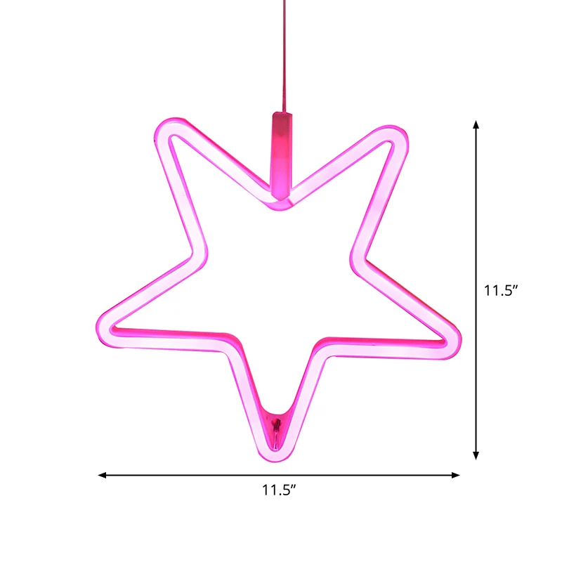 Pentastar – veilleuse en plastique moderniste LED, éclairage mural blanc pour chambre d'enfant Clearhalo