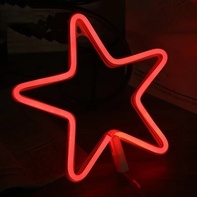 Pentastar – veilleuse en plastique moderniste LED, éclairage mural blanc pour chambre d'enfant Clearhalo