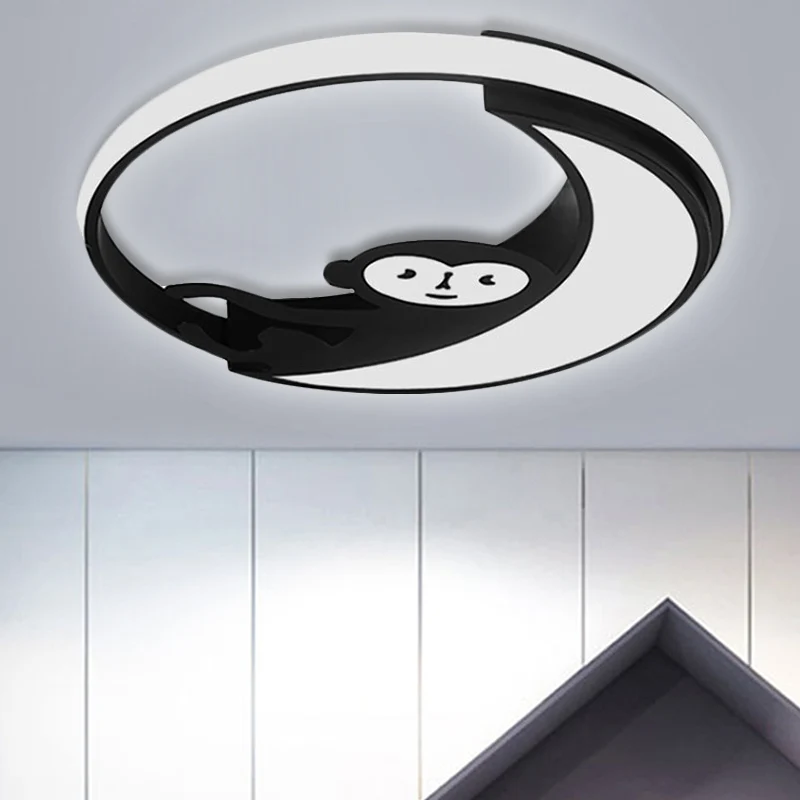 Plafonnier en acrylique avec animaux de dessin animé, luminaire de plafond encastré pour chambre à coucher Clearhalo