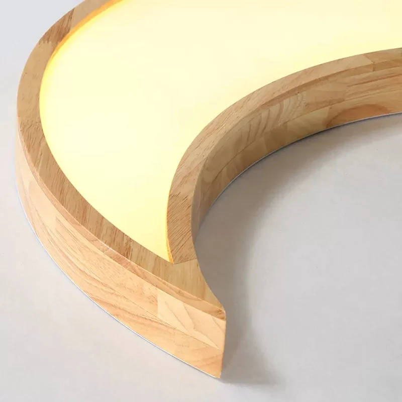 Plafonnier en bois étoile lune plafonnier de Style nordique pour chambre de salle de soins infirmiers Clearhalo
