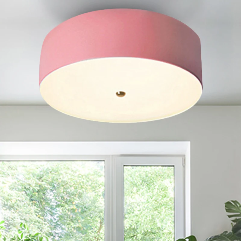 Plafonnier de chambre à coucher pour enfants, plafonnier LED en forme de dôme, style nordique Clearhalo