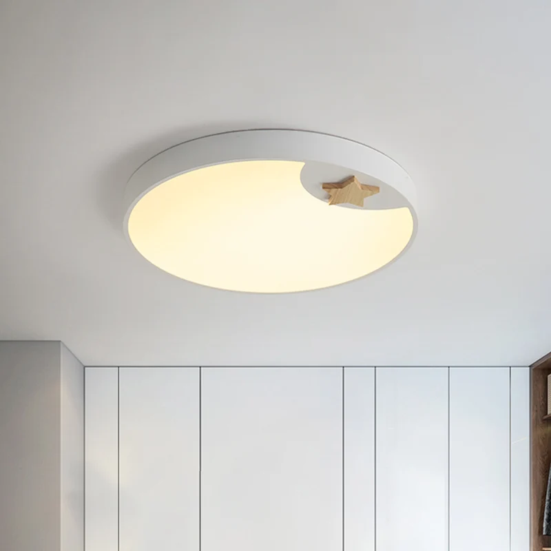 Plafonnier circulaire en acrylique, luminaire contemporain à LED de 16/19,5 pouces de large, blanc, avec décoration en for...