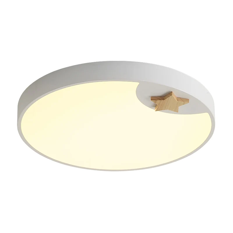 Plafonnier circulaire en acrylique, luminaire contemporain à LED de 16/19,5 pouces de large, blanc, avec décoration en for...