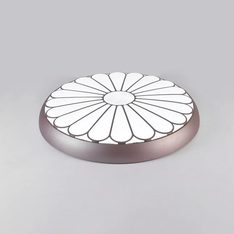 Plafonnier circulaire encastré en métal Floral, éclairage LED de Style moderne pour chambre à coucher Clearhalo