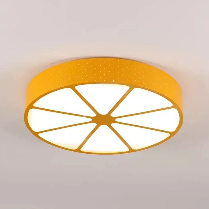 Plafonnier de dessin animé moderne en forme de citron, plafonnier en acrylique pour adolescent Clearhalo