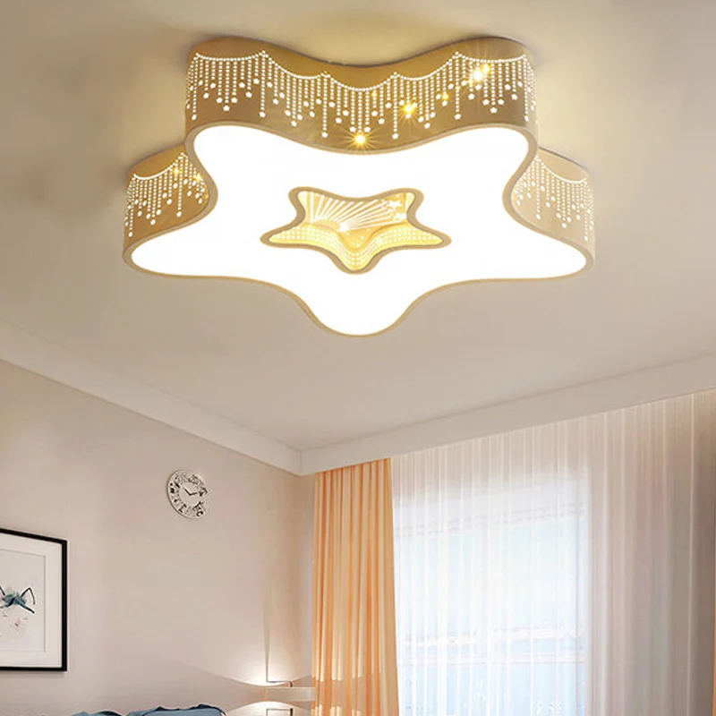 Plafonnier encastré Art déco en acrylique blanc pour chambre d'enfant Clearhalo