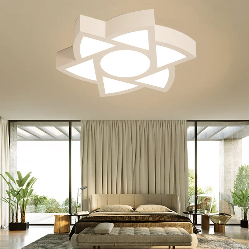 Plafonnier encastré Art déco en acrylique, luminaire LED pour salon Clearhalo