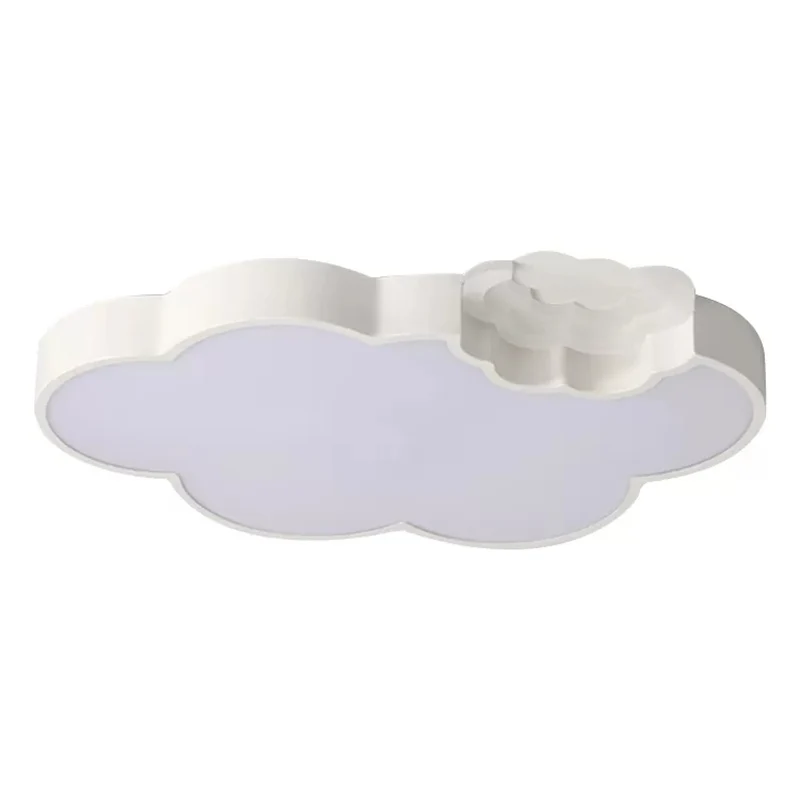 Plafonnier encastré Cloud Kindergarten en acrylique, plafonnier moderne en finition blanche Clearhalo