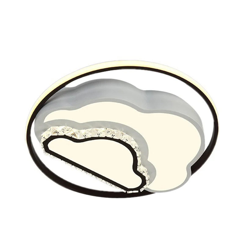 Plafonnier encastré en forme d'étoile en acrylique, moderne, LED, blanc, pour chambre à coucher Clearhalo