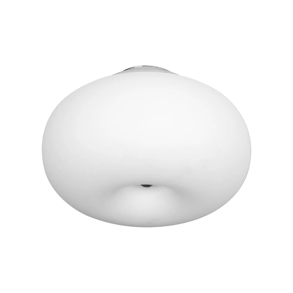 Plafonnier encastré de plafond oblong de 11 "/15"/18 "de large, moderniste, 1 tête, blanc, avec abat-jour en verre, pour b...