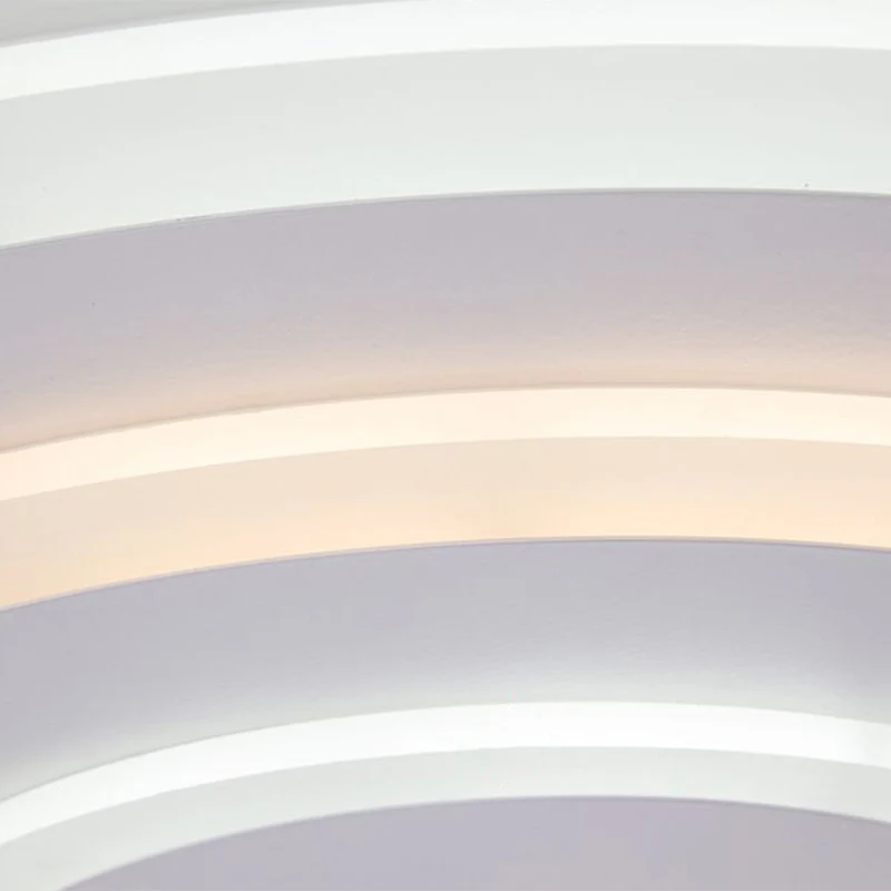 Plafonnier encastré ultra-fin en acrylique, luminaire contemporain à LED blanc Clearhalo
