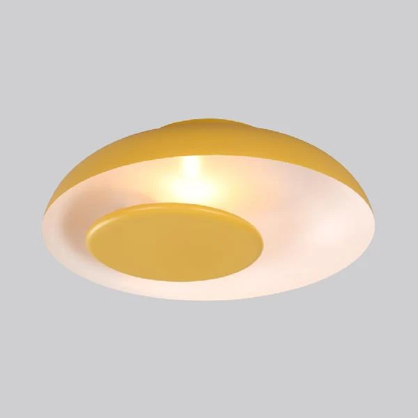 Plafonnier en forme de grange à 1 lumière Macaron pour enfants, plafonnier métallique pour chambre d'enfant Clearhalo