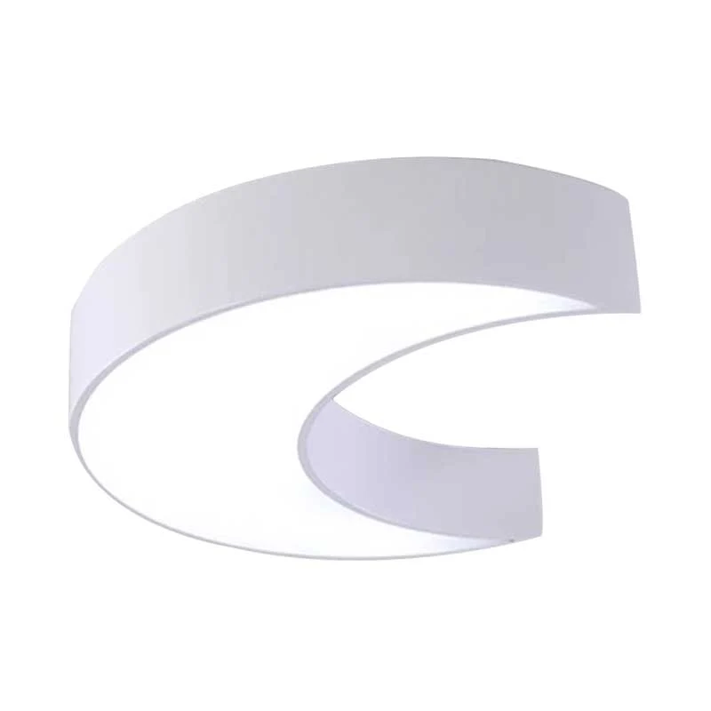 Plafonnier en forme de lune en acrylique, luminaire décoratif de plafond, idéal pour une salle de soins infirmiers, une ch...