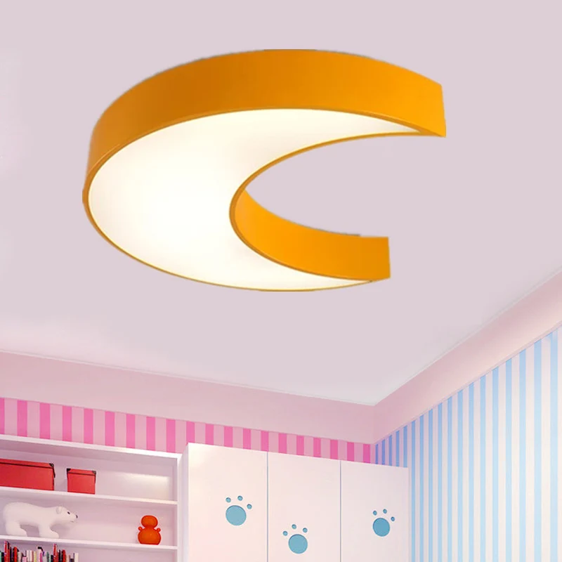 Plafonnier en forme de lune en acrylique, luminaire décoratif de plafond, idéal pour une salle de soins infirmiers, une ch...